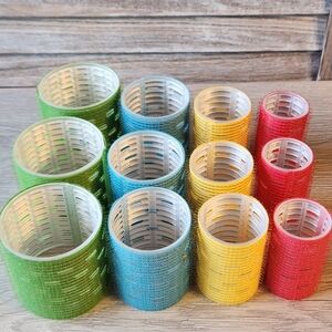 CURLERS 12 Piece SELF HOLD Hair Wig Styling Curler Roller Set 4 different Sizes